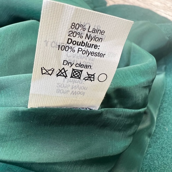 NWT J. Crew Wool Green Shirttail Mini Skirt - Picture 4 of 10